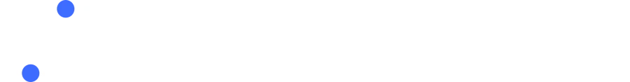 The Parameter wordmark for dark backgrounds: the slider mark in white with blue knobs, beside the word Parameter